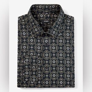 express  Dress Shirt Slim Printed Floral Stretch 1MX